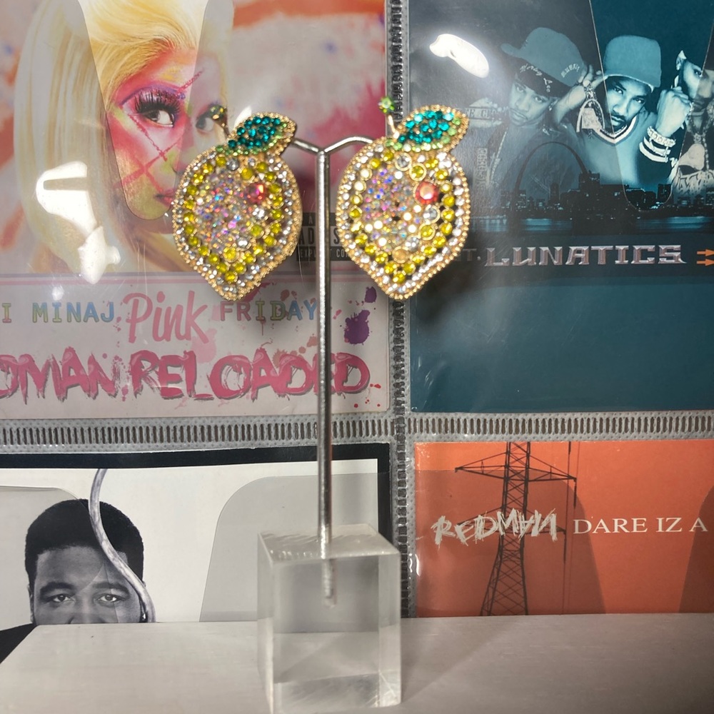 “Lemons” Rhinestome Earrings